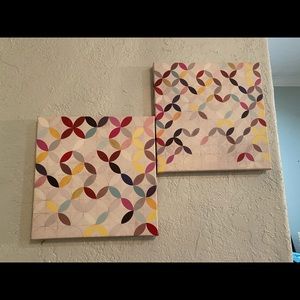 Canvas hand painted wall decor